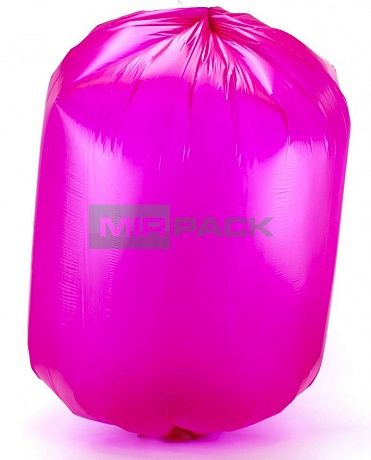 Мешки для мусора 120 литров, 14 мкм, ПНД, 10 шт. красные, 70х110 см, EXTRA - Вид 3