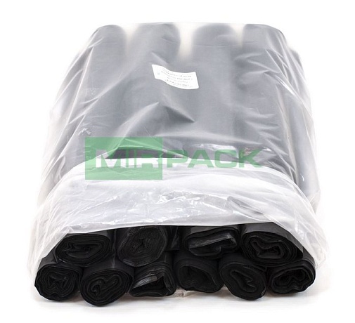 Мешки для мусора 240 литров, 80 мкм, 10 штук, 93*130, дно прямое, обезличенные - Вид 3